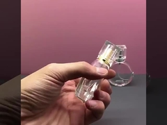 Garrafa de perfume portátil do círculo liso de vidro da garrafa de perfume 25ML