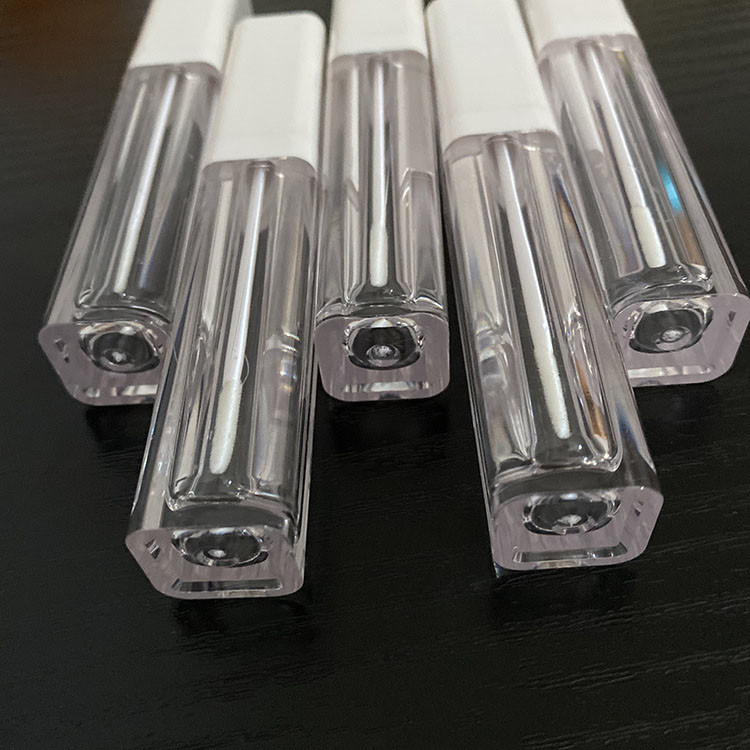ODM Logo Square Empty Lip Gloss Tube 6.5ML Open Mould Service