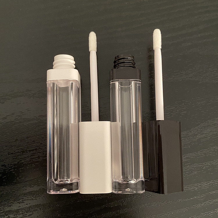 ODM Logo Square Empty Lip Gloss Tube 6.5ML Open Mould Service