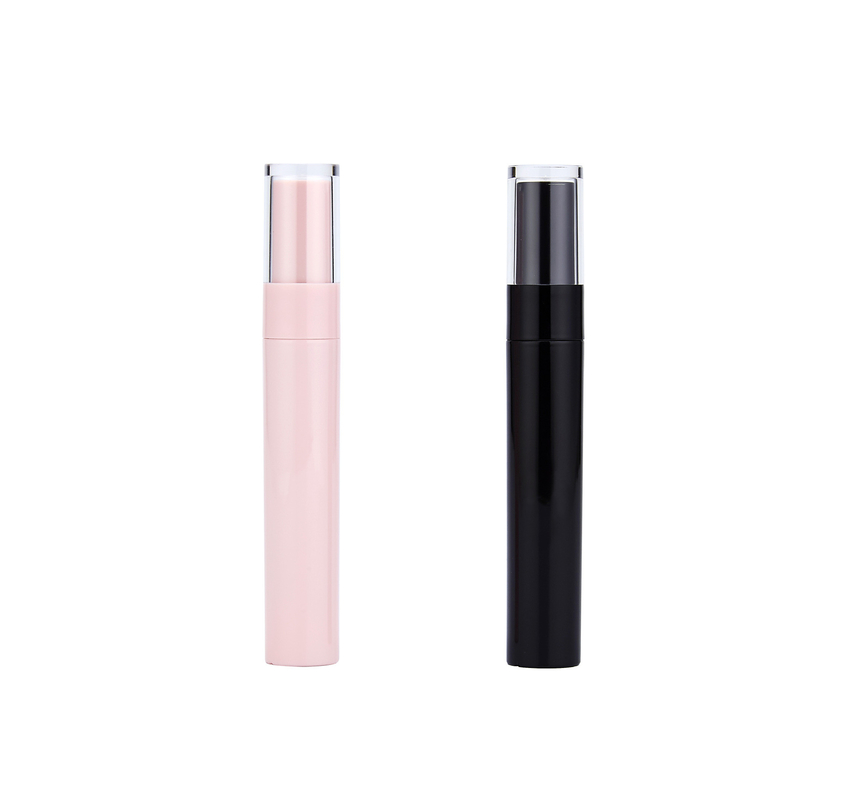 Broken Hair Finishing Round Pink Plastic Mascara Tube 12ml